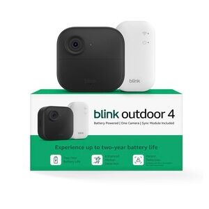 Blink Outdoor 4 Wireless Security Camera - Green/White Box